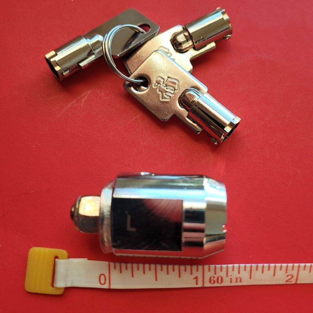 Supply Side Tubular Cam Cylinder Lock Chrome Keys
